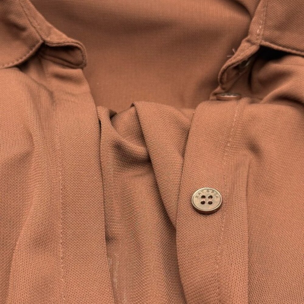 🆕 RAT & BOA 🧿 NWOT Rucci Long Sleeve Ruched Shirt Dress, Brown - Sz XXS - Picture 15 of 16